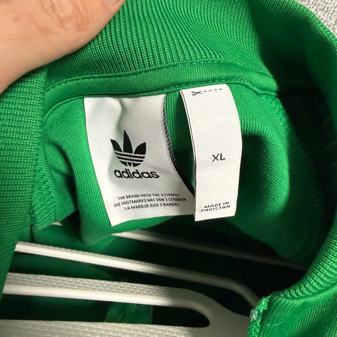 아디다스 슈퍼스타 져지 그린 XL 트랙탑 SST 상품이미지3