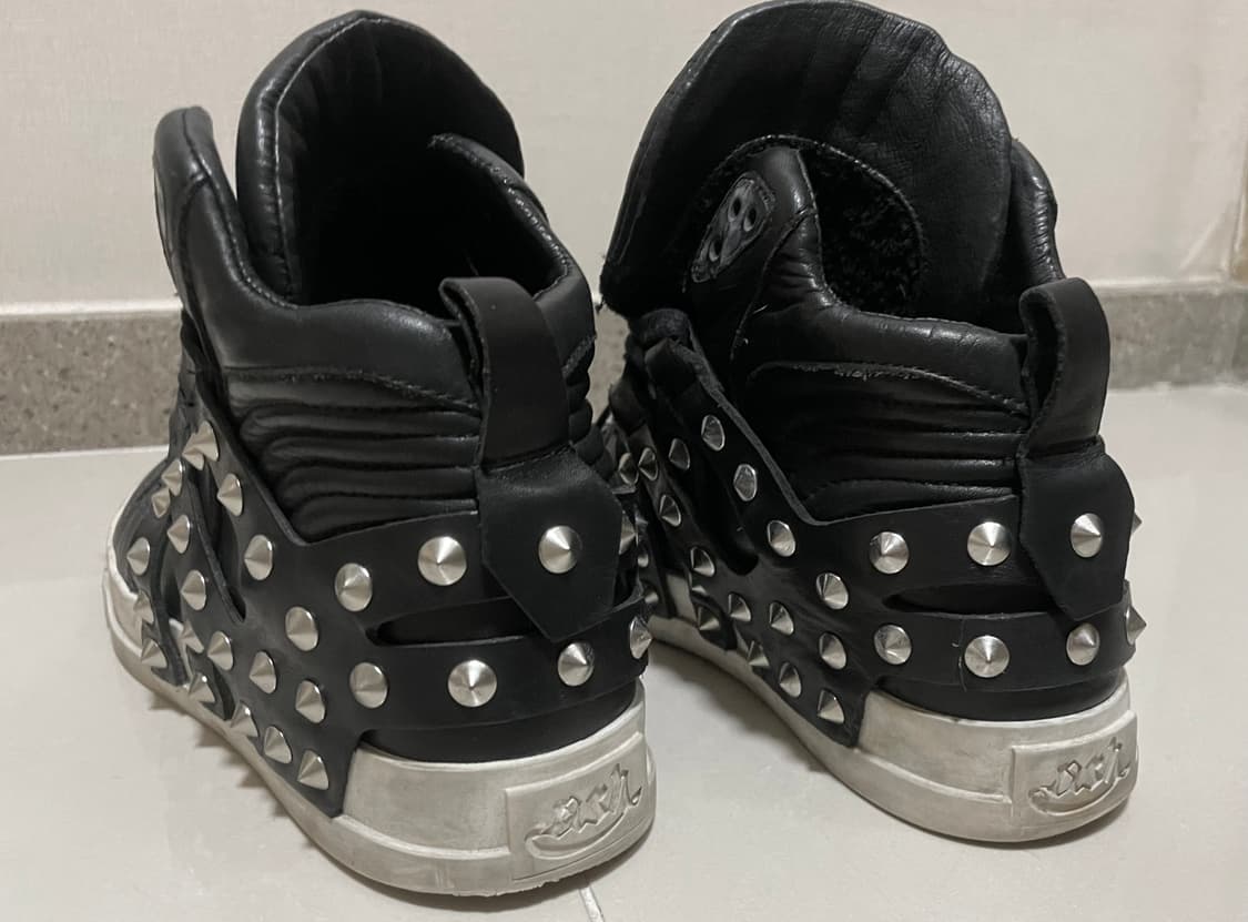 Ash enjoy nappa 하이탑 웨지 스터드 스니커즈 상품이미지3