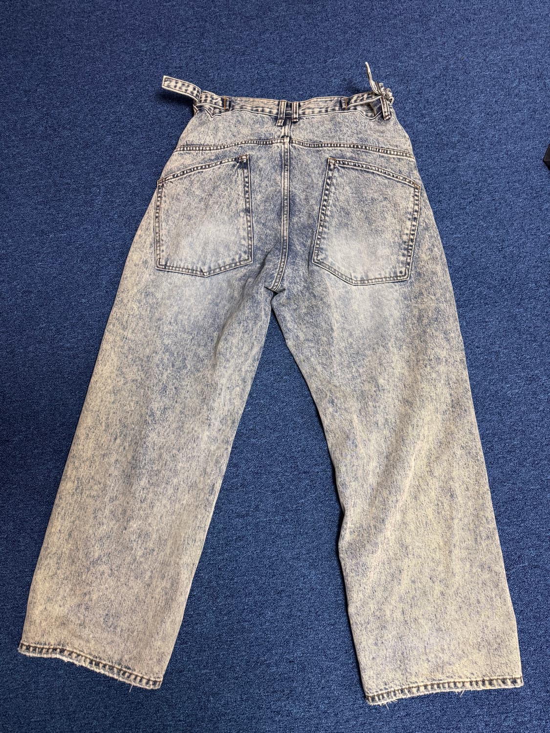 이예 yiyae 배기 워싱 데님 상품이미지2