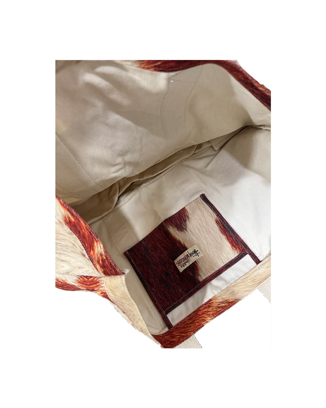 Stussy cowhide extra large tote bag  상품이미지3