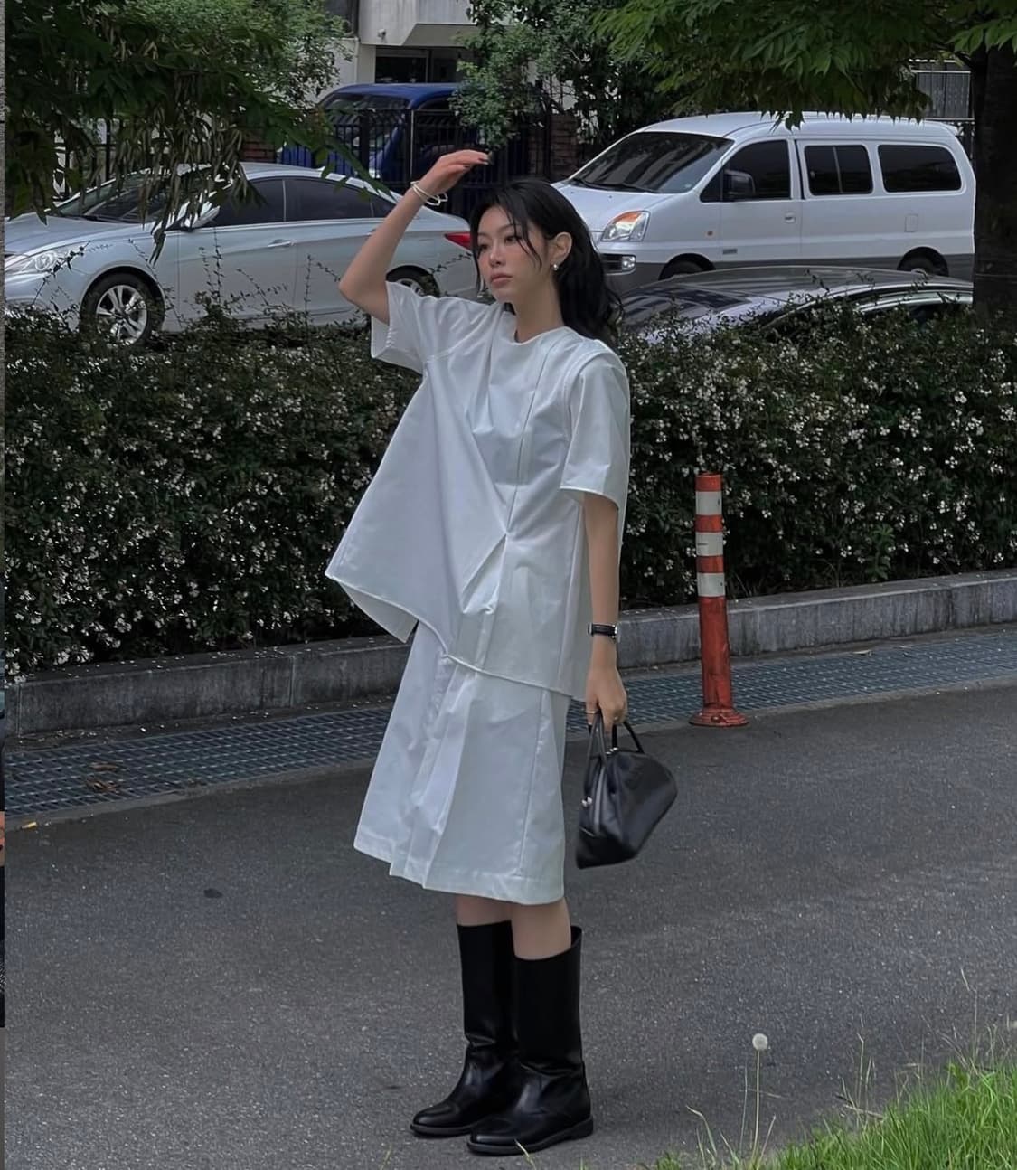 트리밍버드 Inverted pleats setup-blouse 상품이미지1