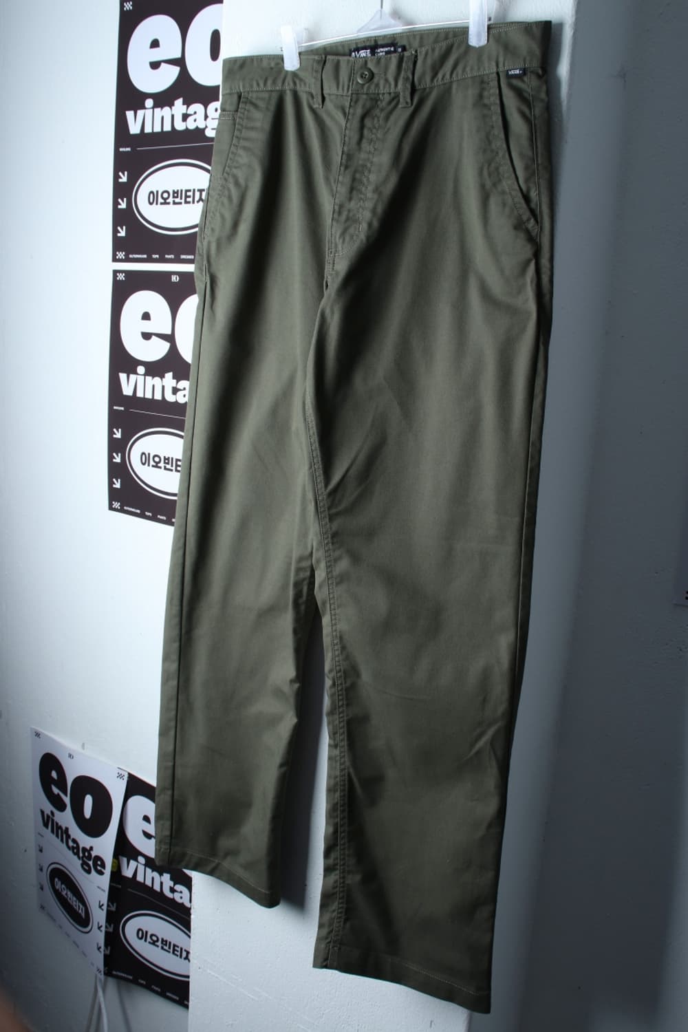 (L-XL) 반스 면바지 팬츠 치노 카키 아메카지-P10058 상품이미지1