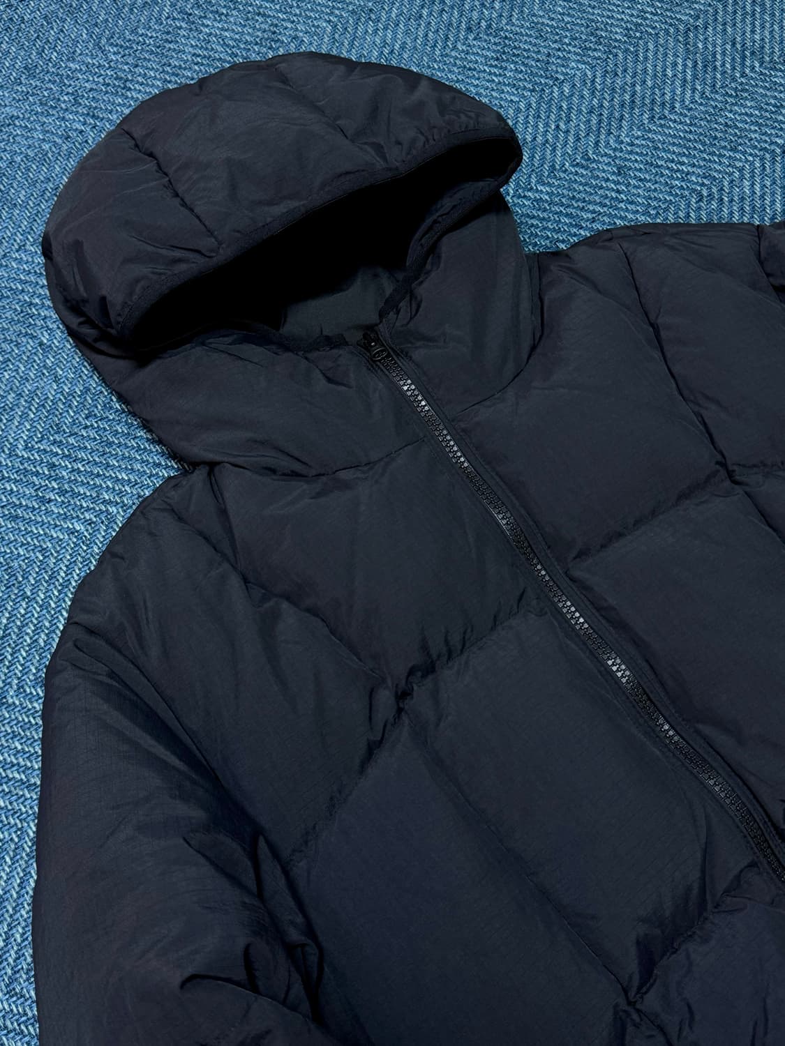 [XL]JIPSY 집시 나일론 구스쉘 다운 패딩 파카 블랙 상품이미지2