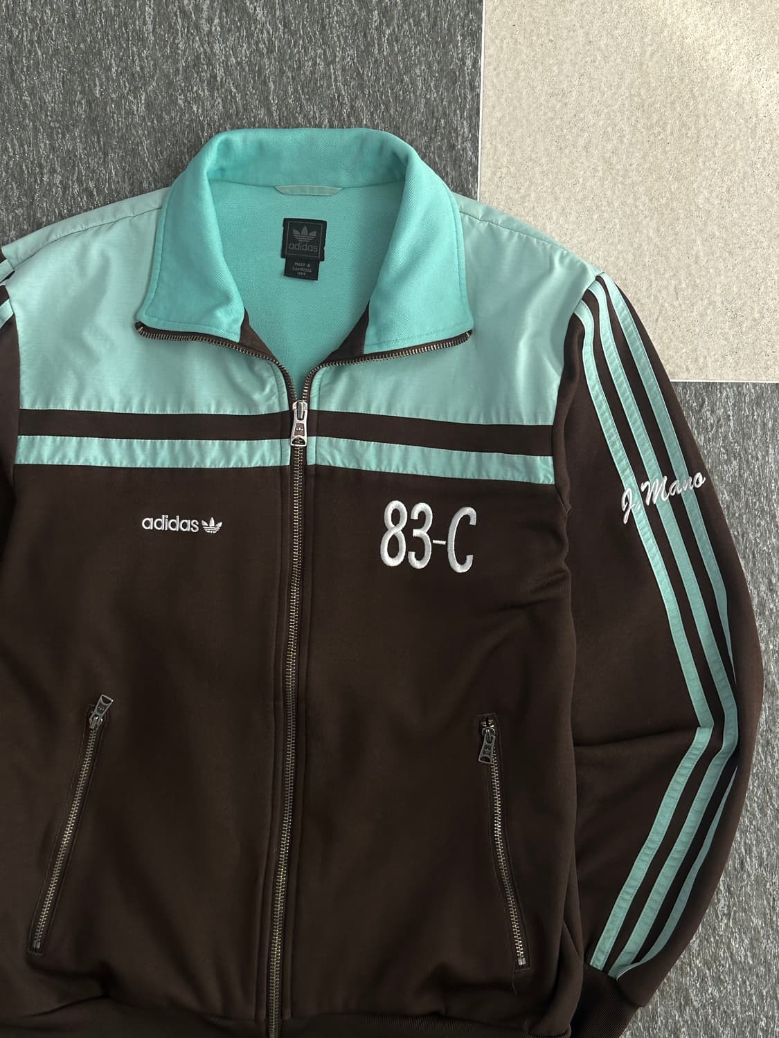 아디다스 브라운/민트 83-C 져지  상품이미지6