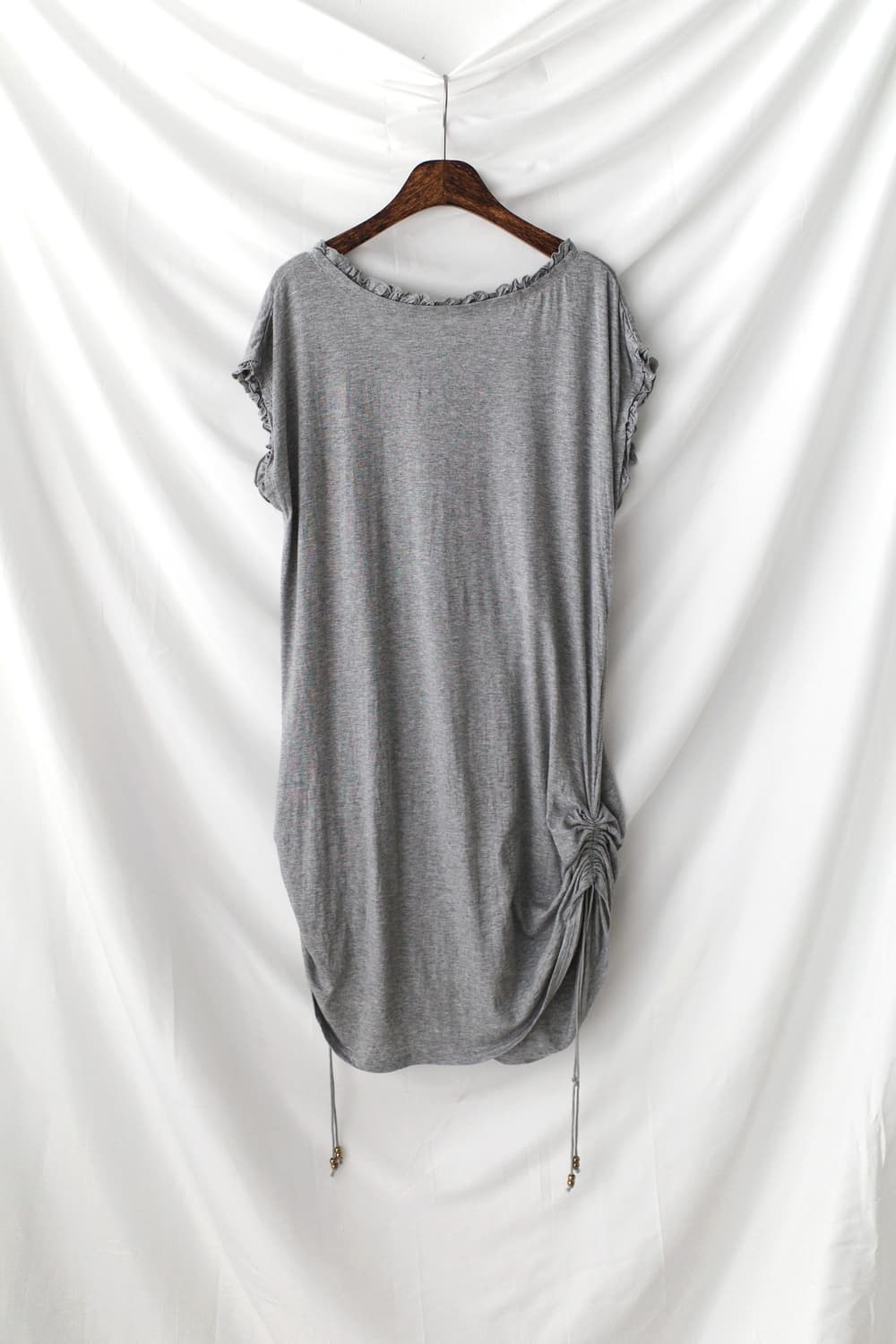heart frill shirring one-piece 상품이미지4