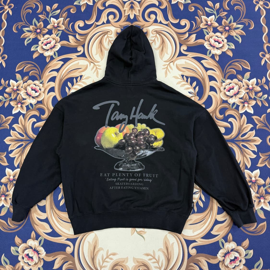 (M)토니 호크 Tony hawk 후루츠 후드티셔츠(블랙) 상품이미지1