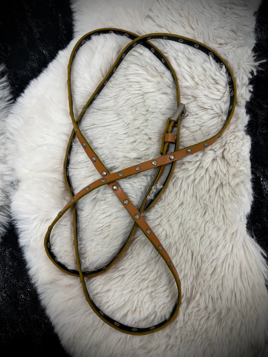 [Y2K accessories] Brown Stud Detail Laye 상품이미지4