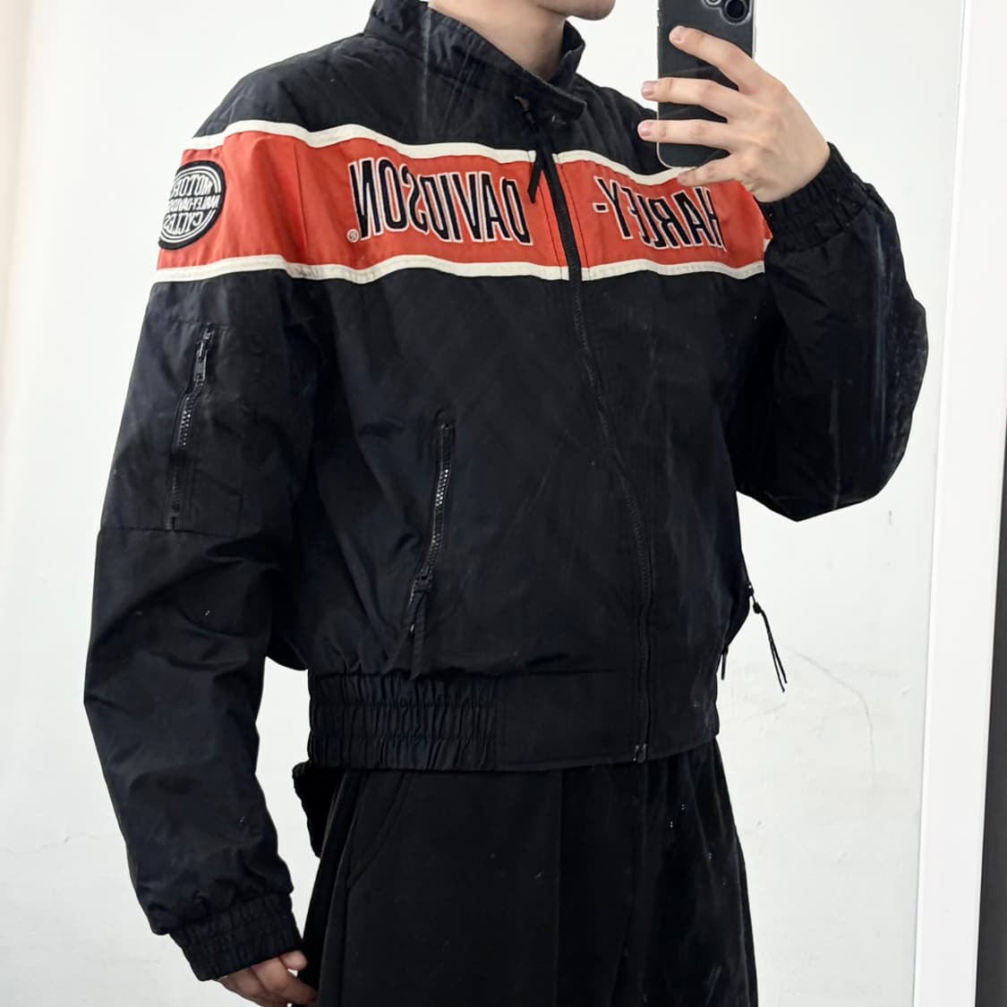 할리데이비슨 레이싱 나일론 봄버 자켓 상품이미지2