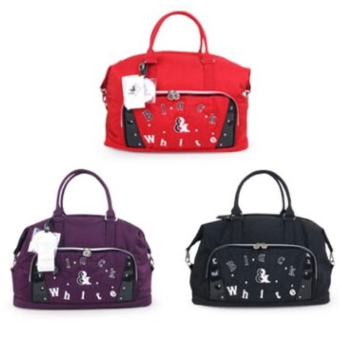 블랙앤화이트 여성 골프보스턴백 골프가방 OD81 상품이미지8