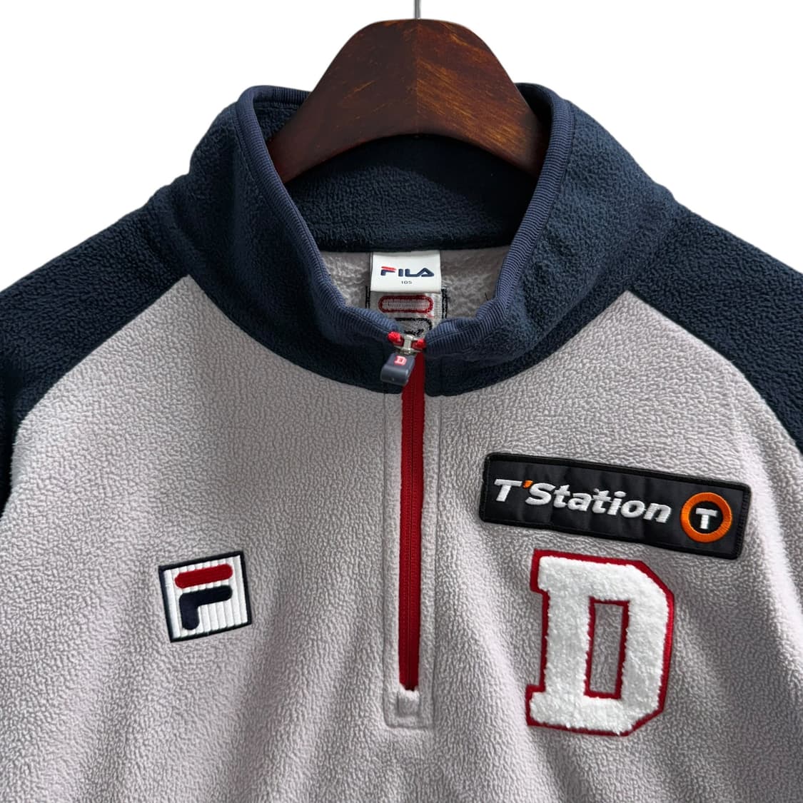 [XL] 휠라 두산베어스 반집업 플리스 상품이미지5