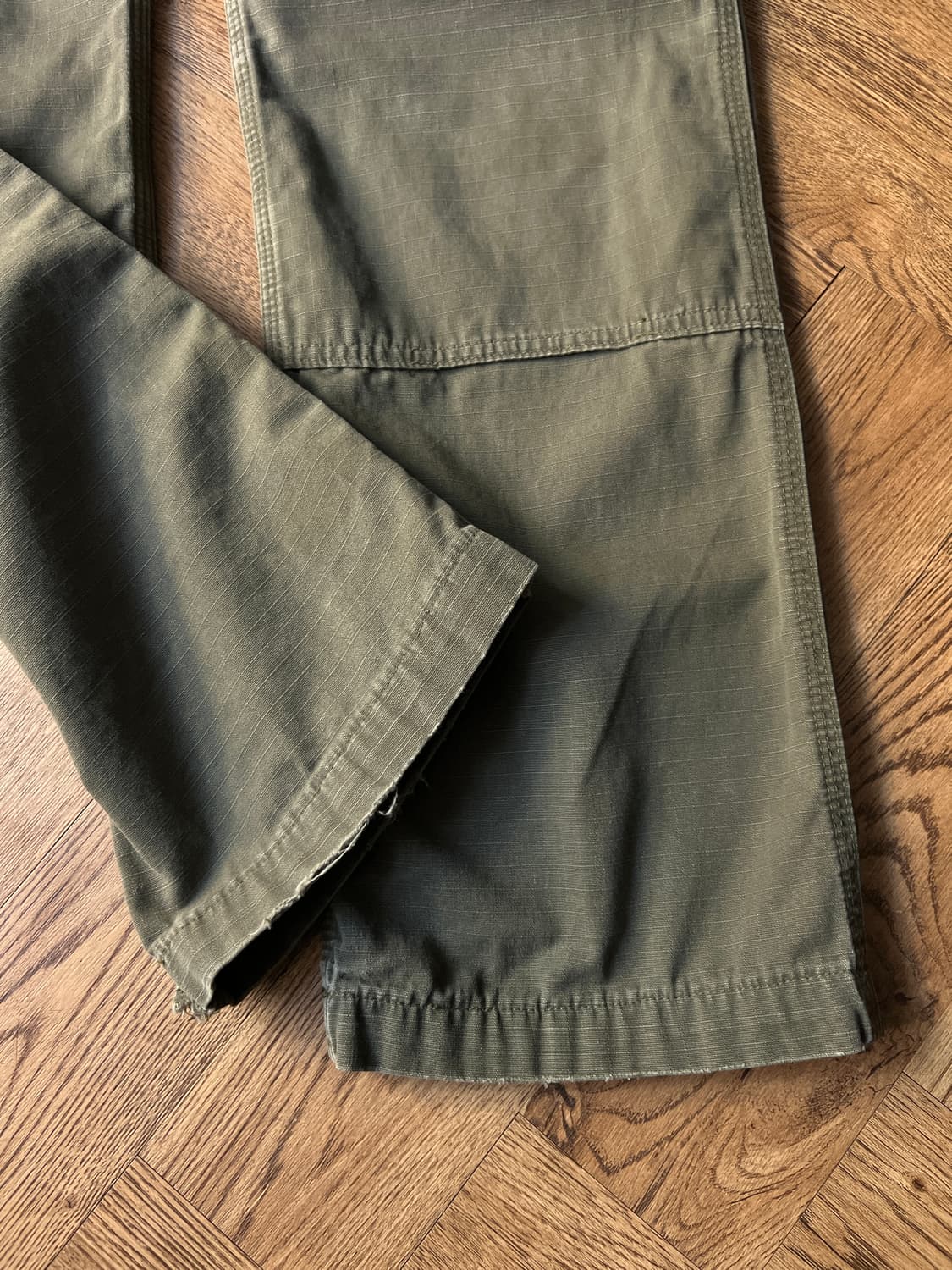 [31]칼하트 USA 모스그린 립스탑 더블니 워크 카고 팬츠 상품이미지6