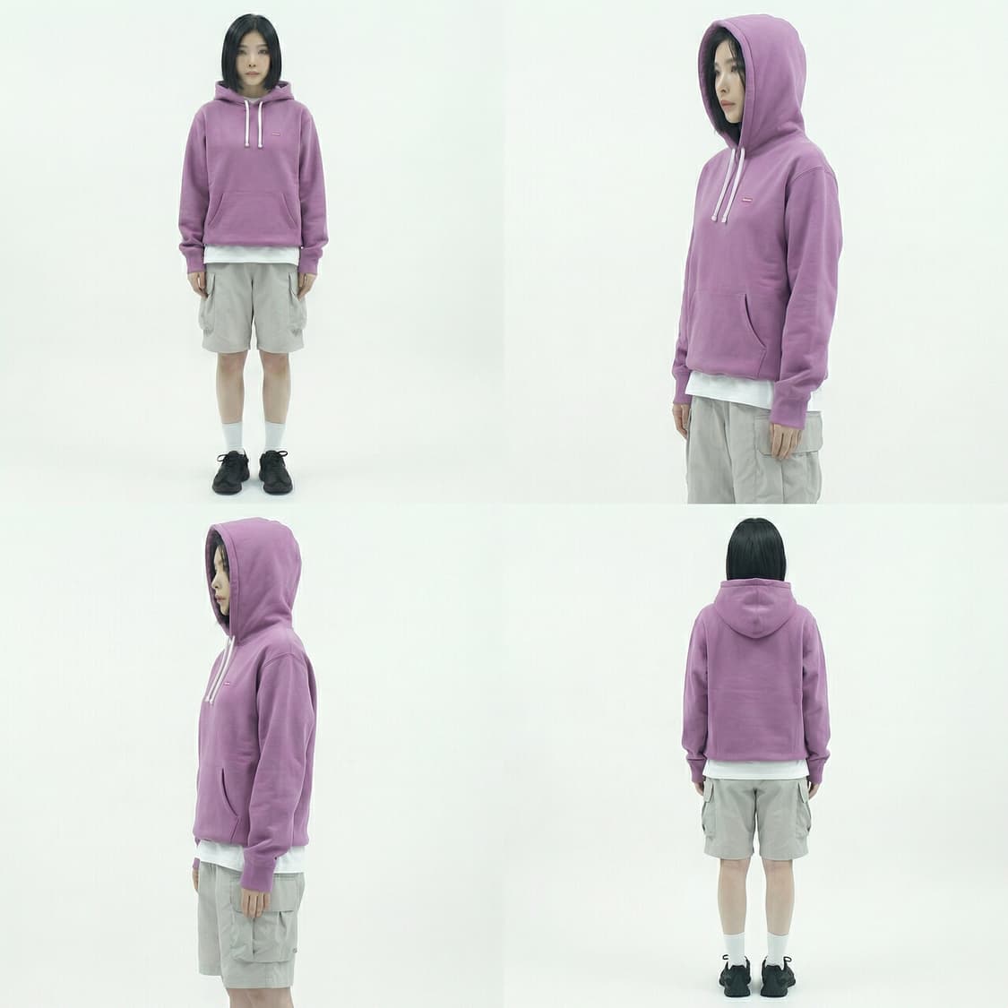 Supreme Box Logo Hoodie (Purple / Made i 상품이미지3