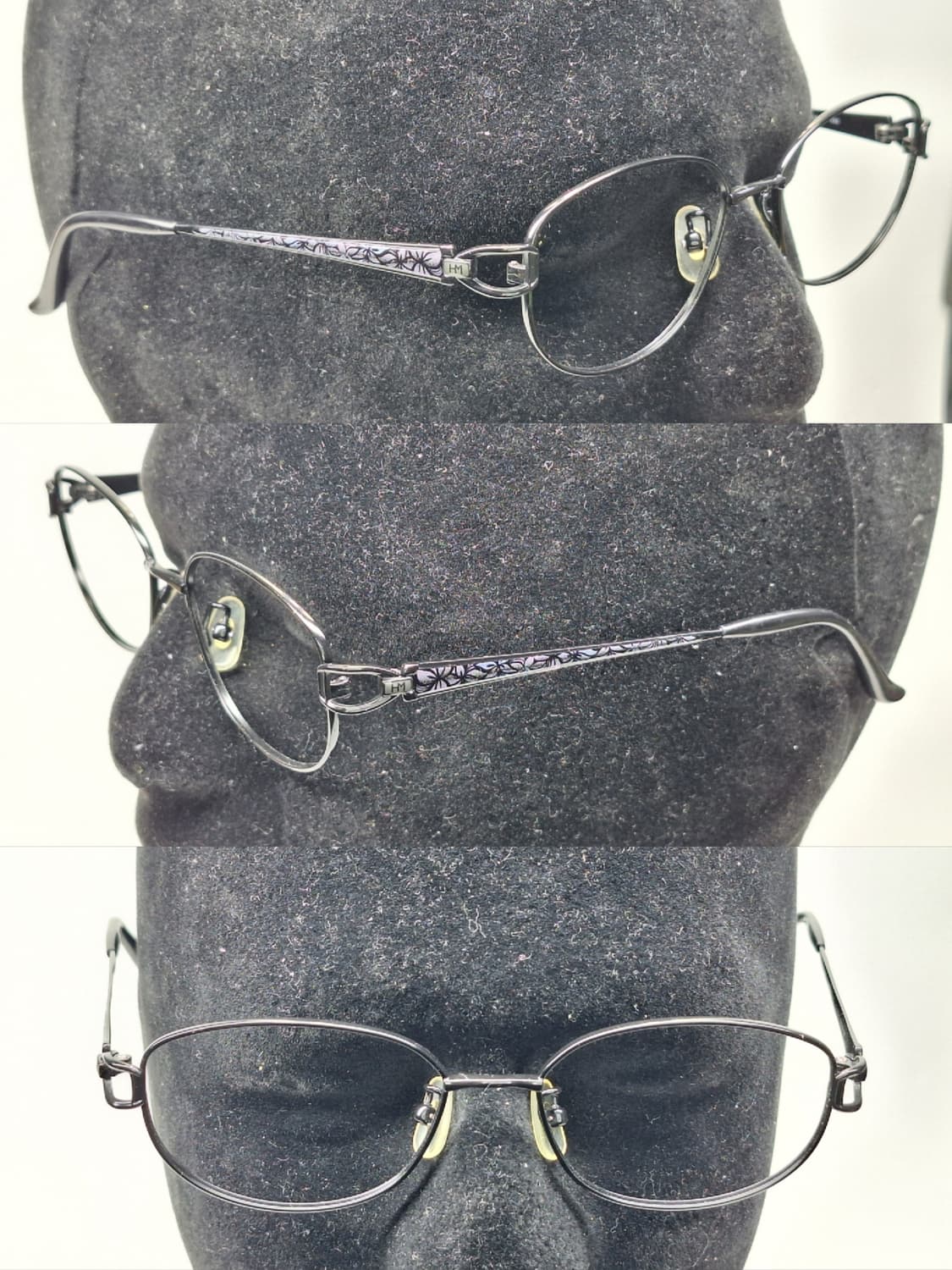 하나에 모리 HM-7705 꽃무늬 티타늄 안경테/일제 수입 패션 여성안경 상품이미지3