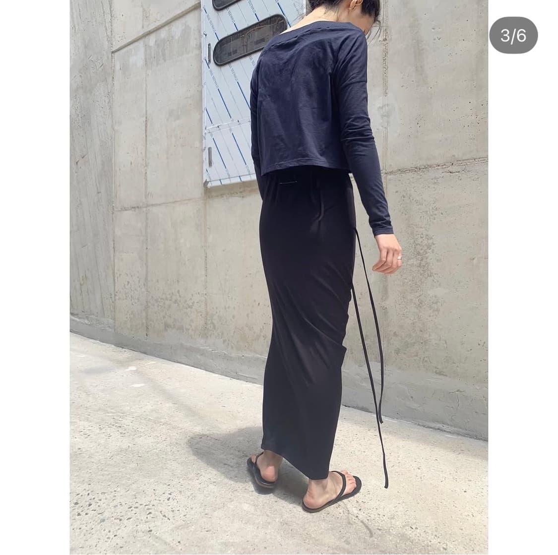 빈티지 프라다 네이비 크롭 탑  상품이미지3