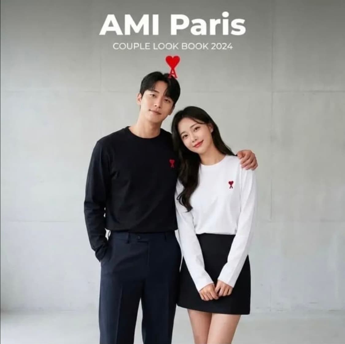  🔥[새상품/정품]🔥 아미 롱 슬리브 스몰로고 블랙,그레이,화이트 상품이미지2