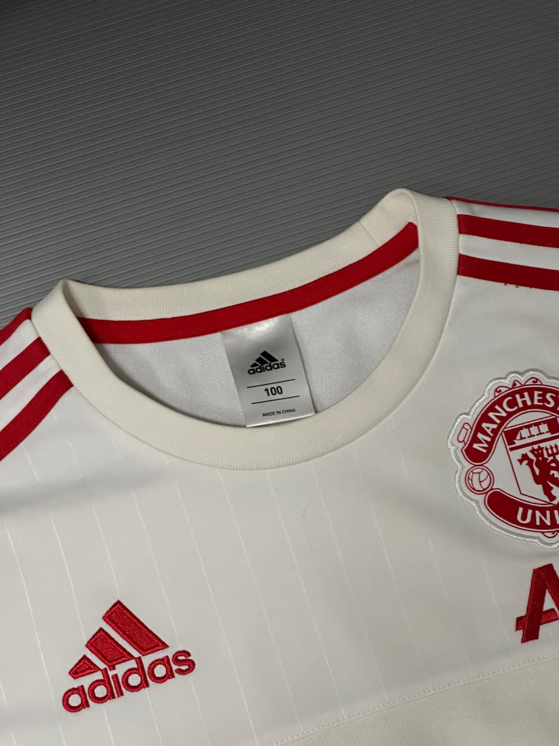 아디다스 맨유 긴팔 트레이닝 탑 화이트 100  상품이미지4