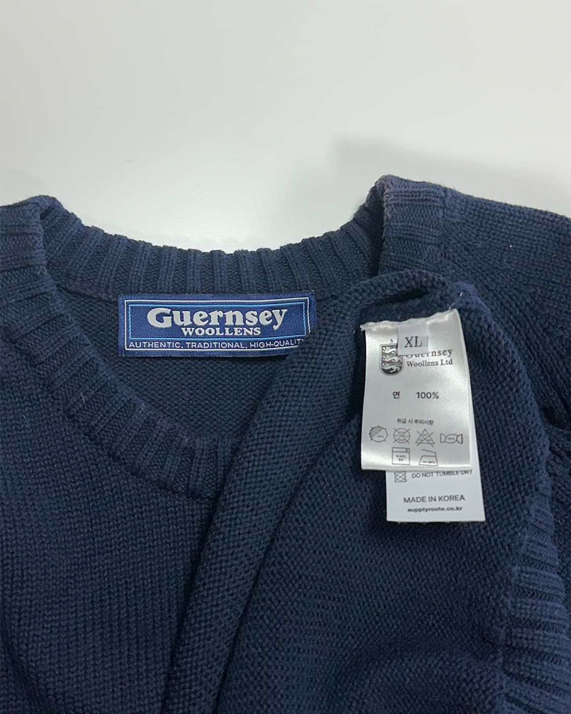 건지울른스 닻 니트 네이비 상품이미지4