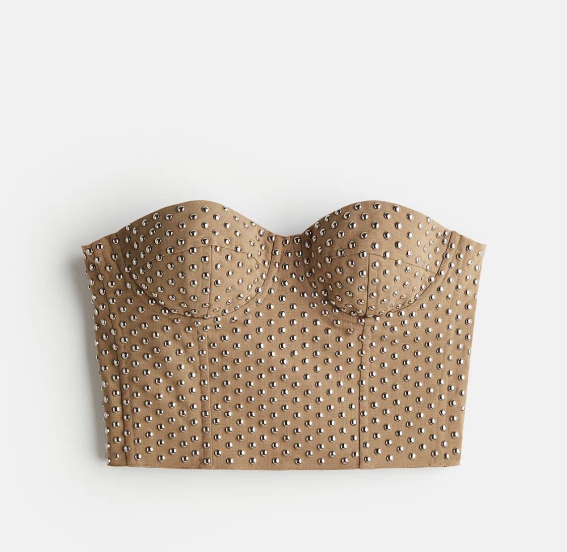H&M 울 블렌드 스터드 코르셋 탑 상품이미지1