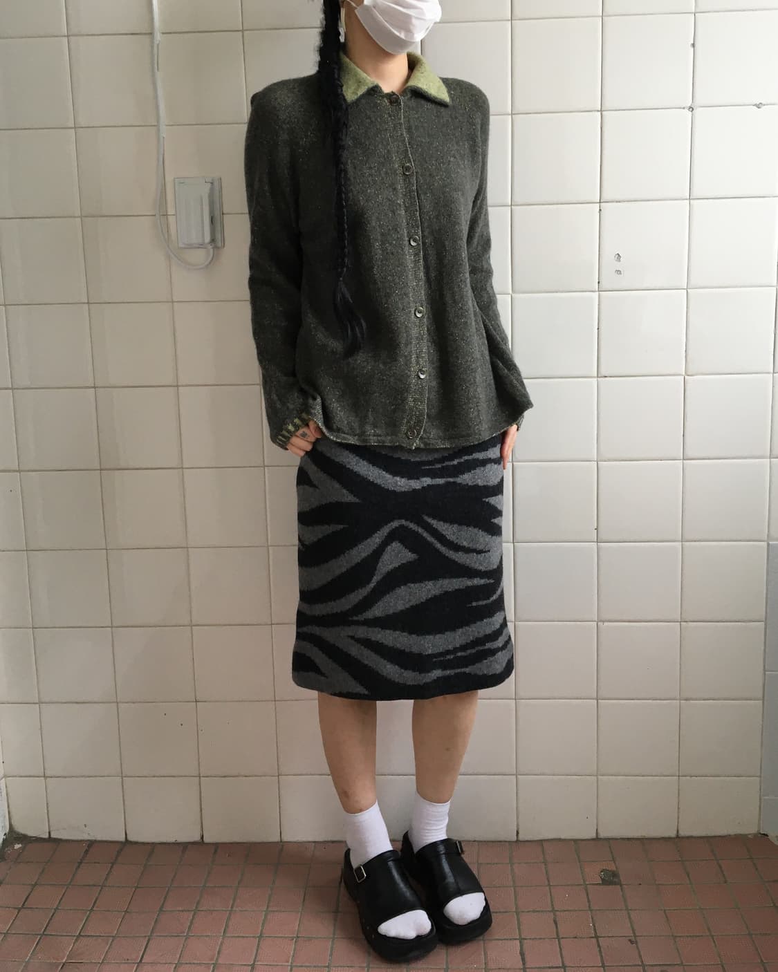 Collar point knit cardigan 상품이미지5