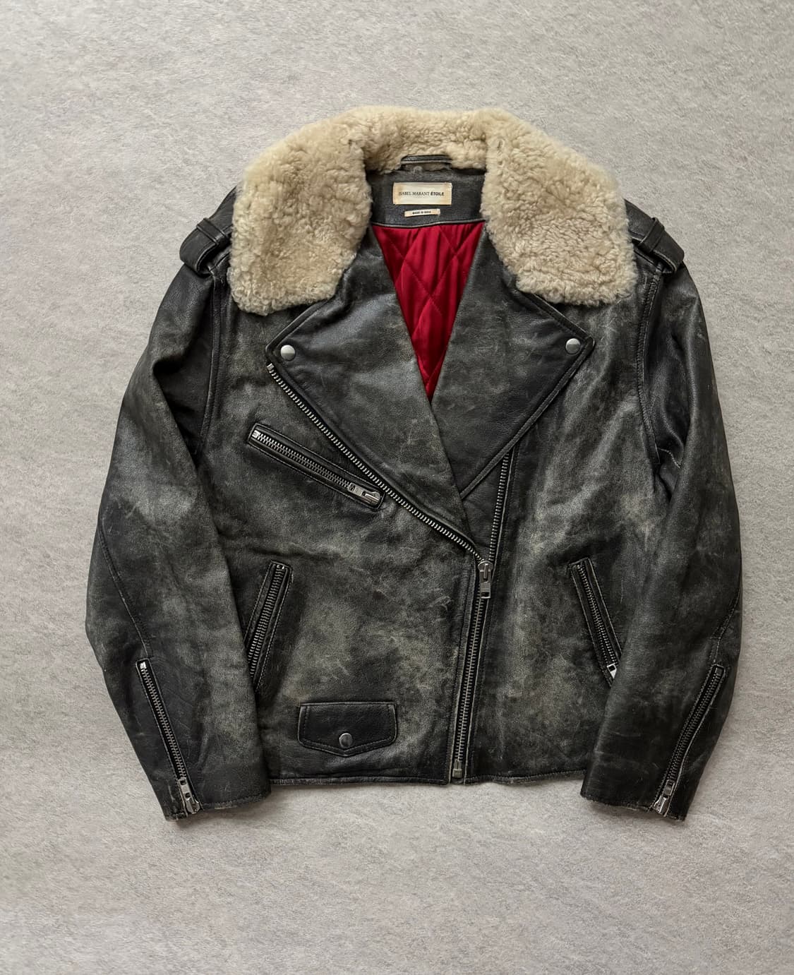 이자벨마랑 버팔로 워싱레더자켓 상품이미지1