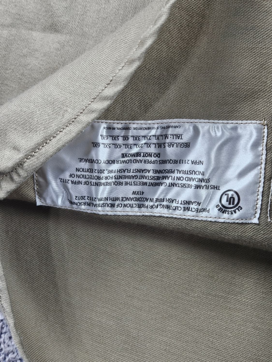 FR 칼하트 파이로세이프 포켓 워크 셔츠 ( L추정 ) / 11285 상품이미지10