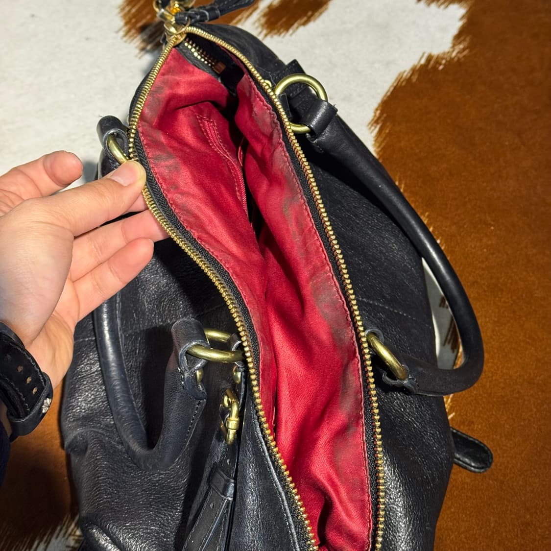 코치 레더 숄더백 크로스백 블랙 y2k 상품이미지10