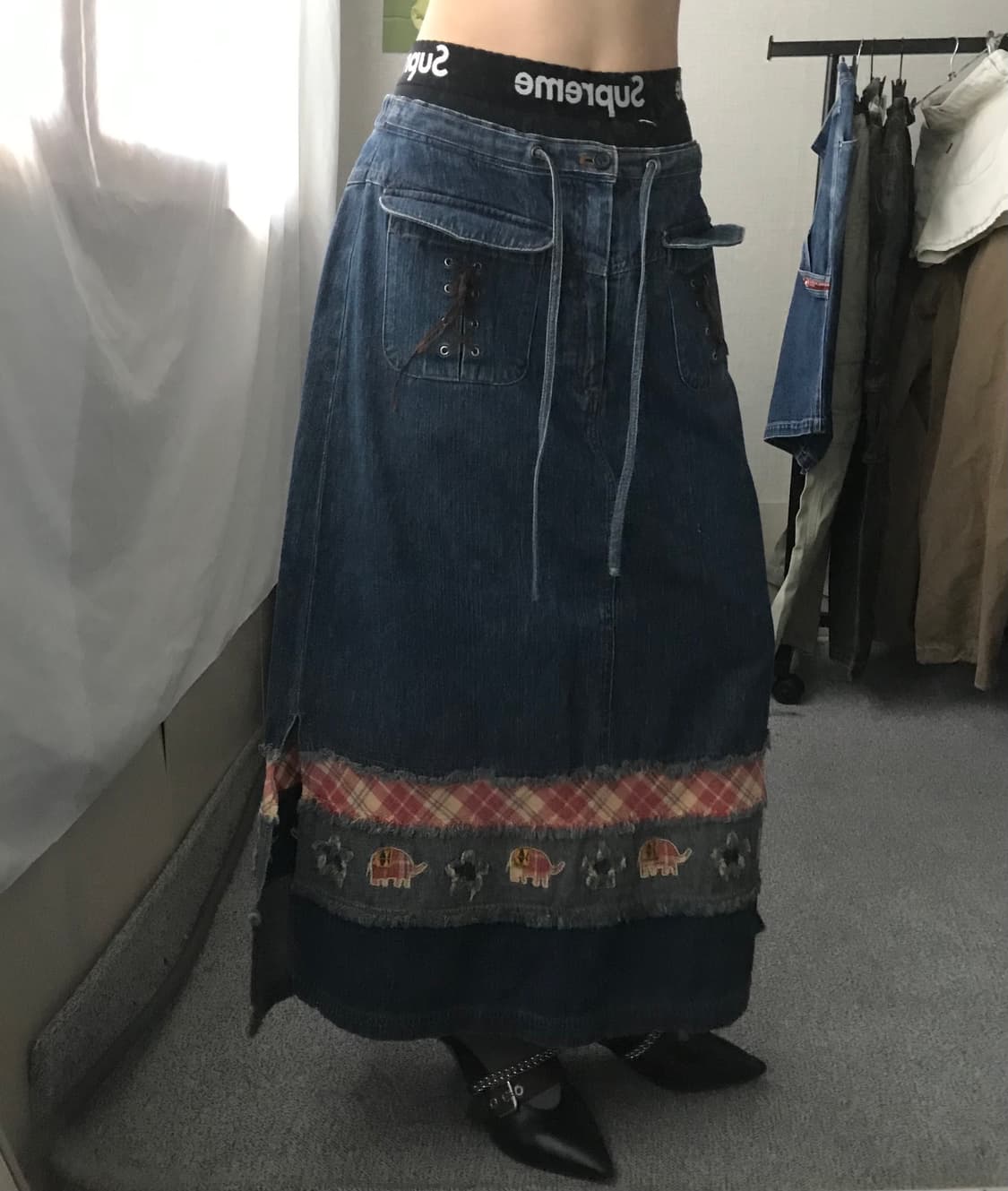 빈티지 보헤미안 맥시스커트 상품이미지5
