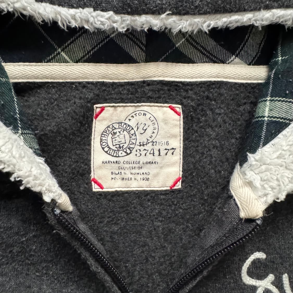 HARVARD COLLEGE 일본빈티지 y2k 후드집업 모리걸 노드 xl 상품이미지4