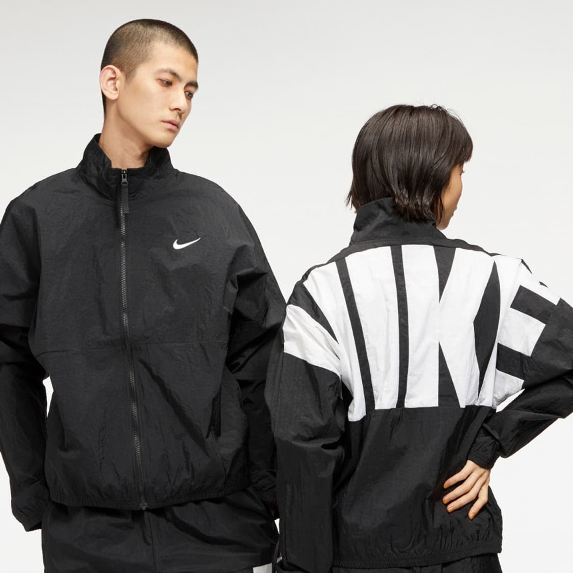 nike 나이키 백로고 바스락 나일론 오버핏 바람막이 자켓 상품이미지2