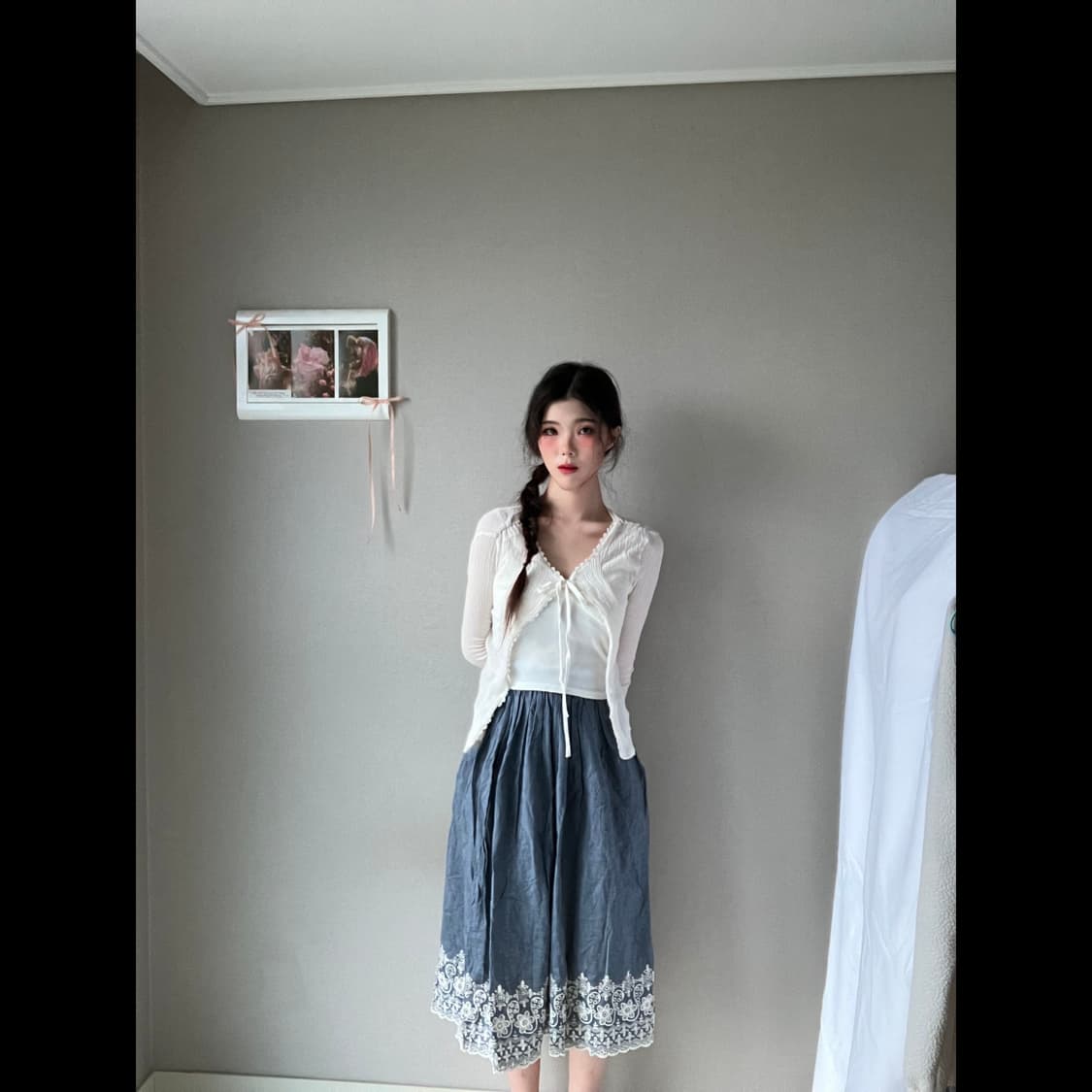 입자마자 모리걸 그 자체 빈티지스커트✨️🦋 상품이미지4