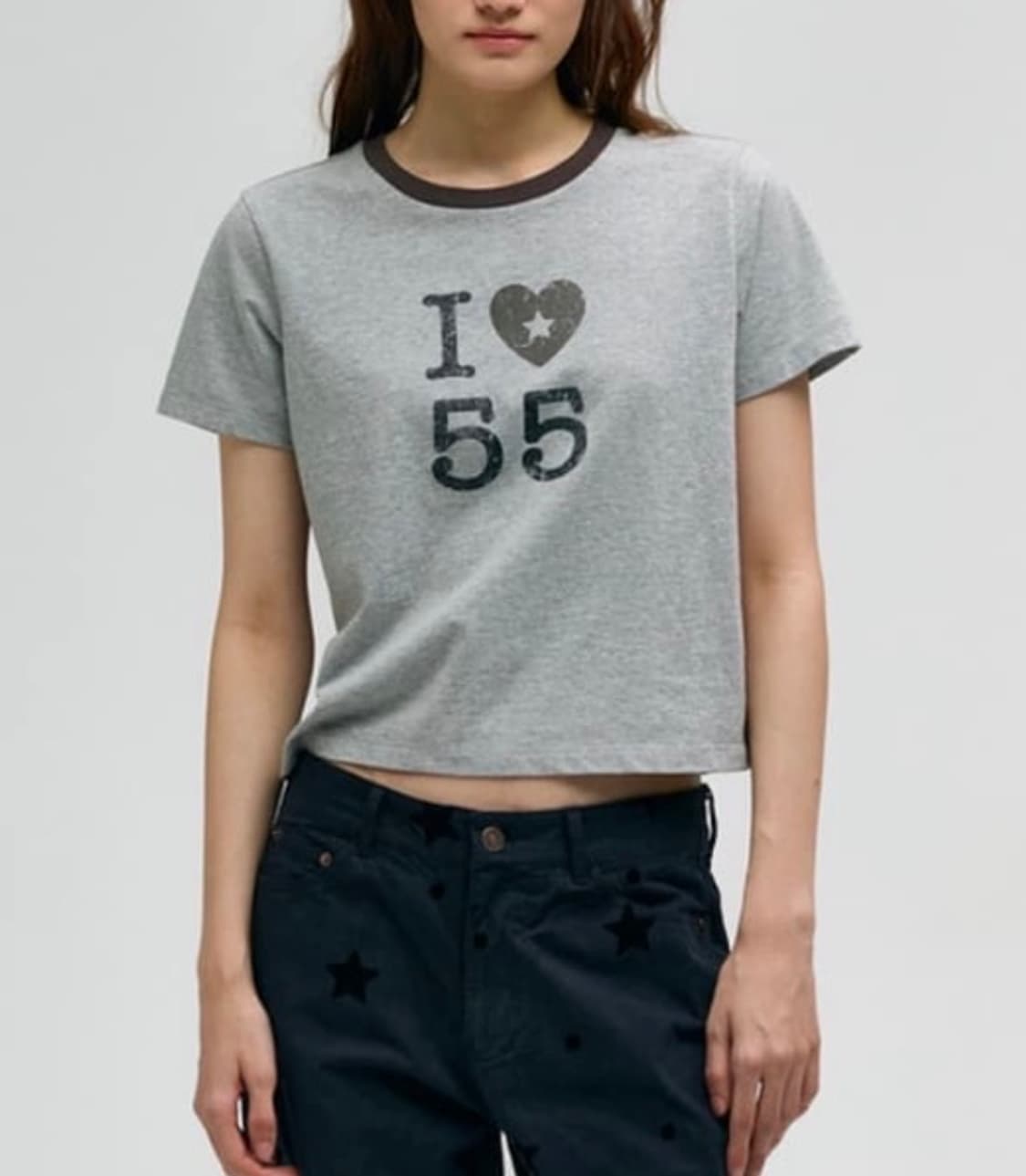 마지셔우드  I♡55 그레이 티셔츠 상품이미지1