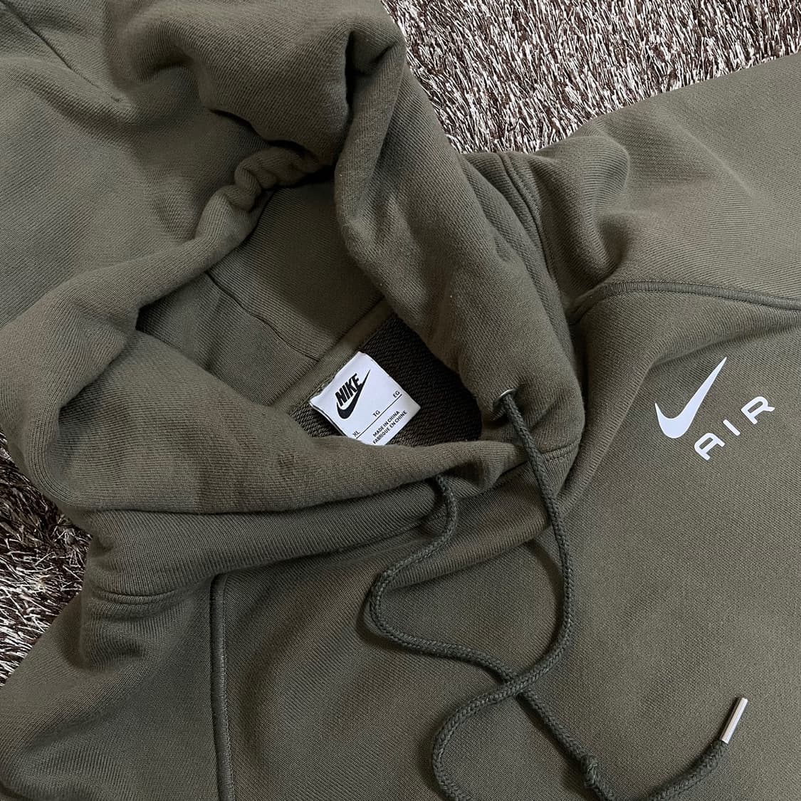 나이키 Nike 올리브그린 AIR 라글란 후드티 XL (105) 상품이미지2