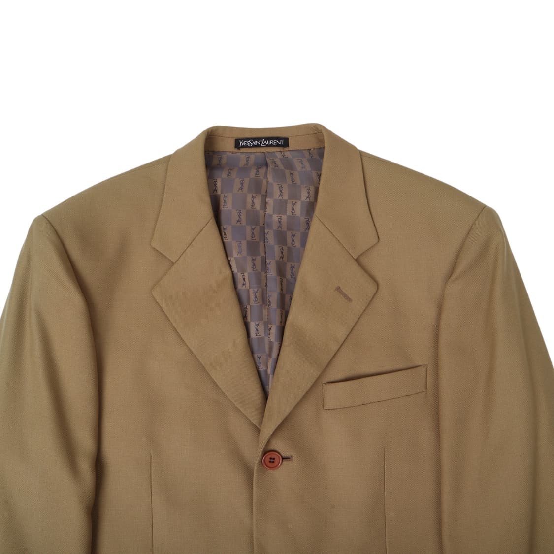 입생로랑 뿌르 옴므 베이지 울 3B 블레이저 자켓 상품이미지2