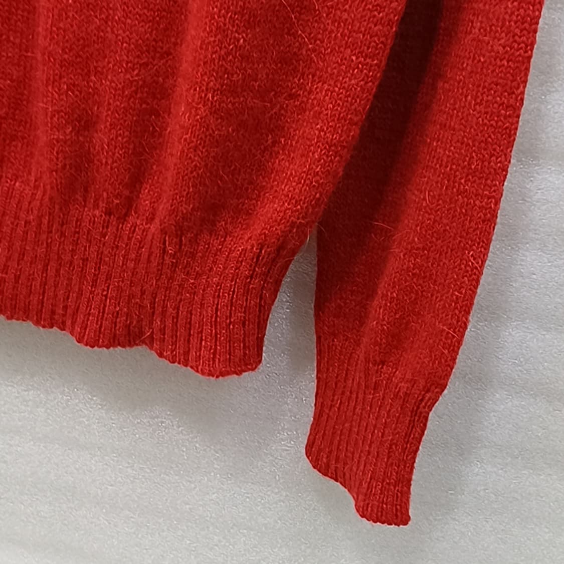 위켄드 막스마라 알파카 울 라운드 니트 여성 S 레드 사랑봉봉 상품이미지5