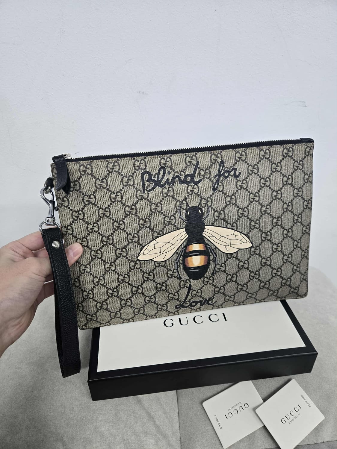 [보증서 정품]구찌 꿀벌 클러치백 상품이미지1