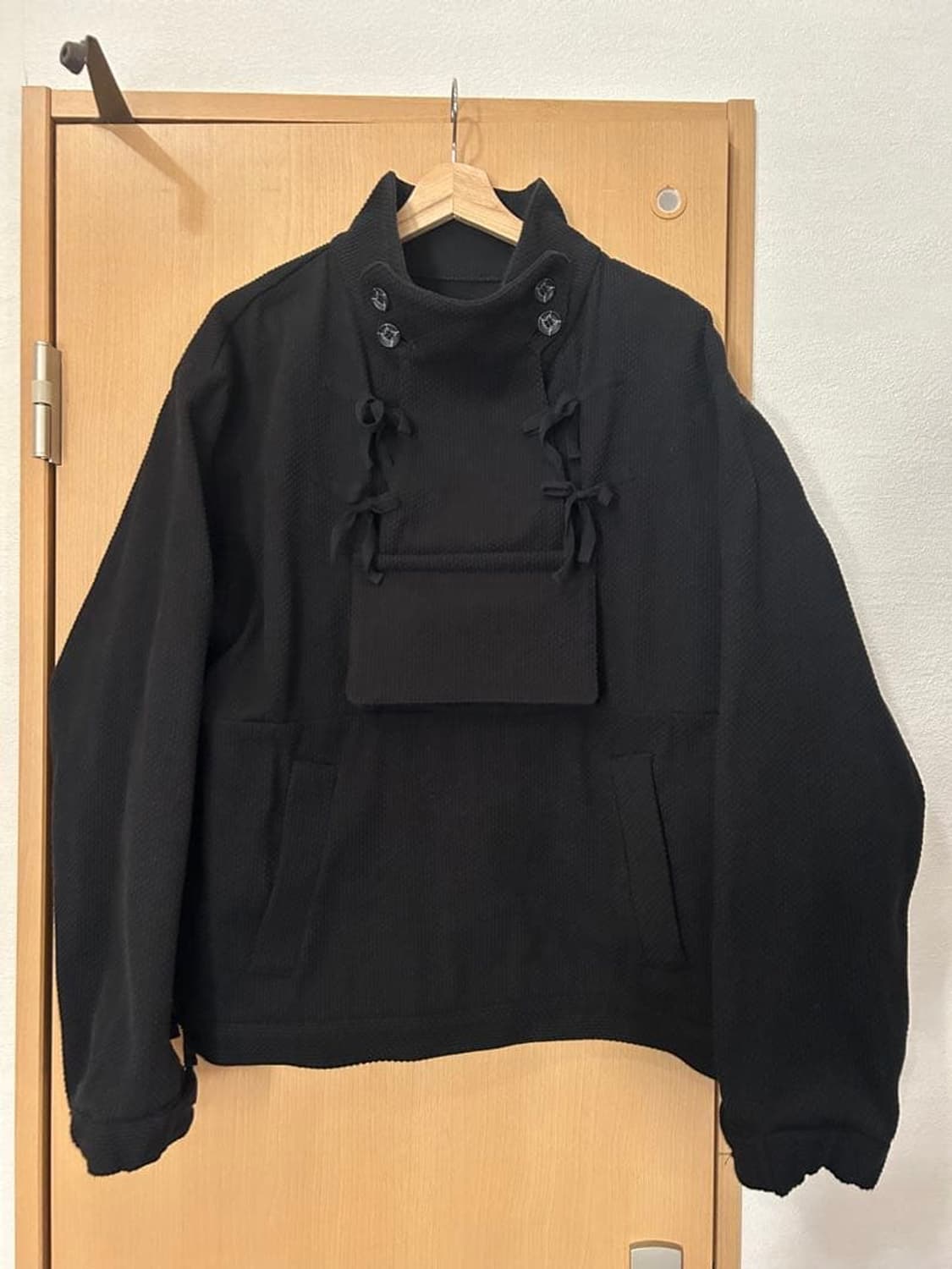 코자부로 23AW MONK JACKET SASHIKO BLACK 상품이미지1