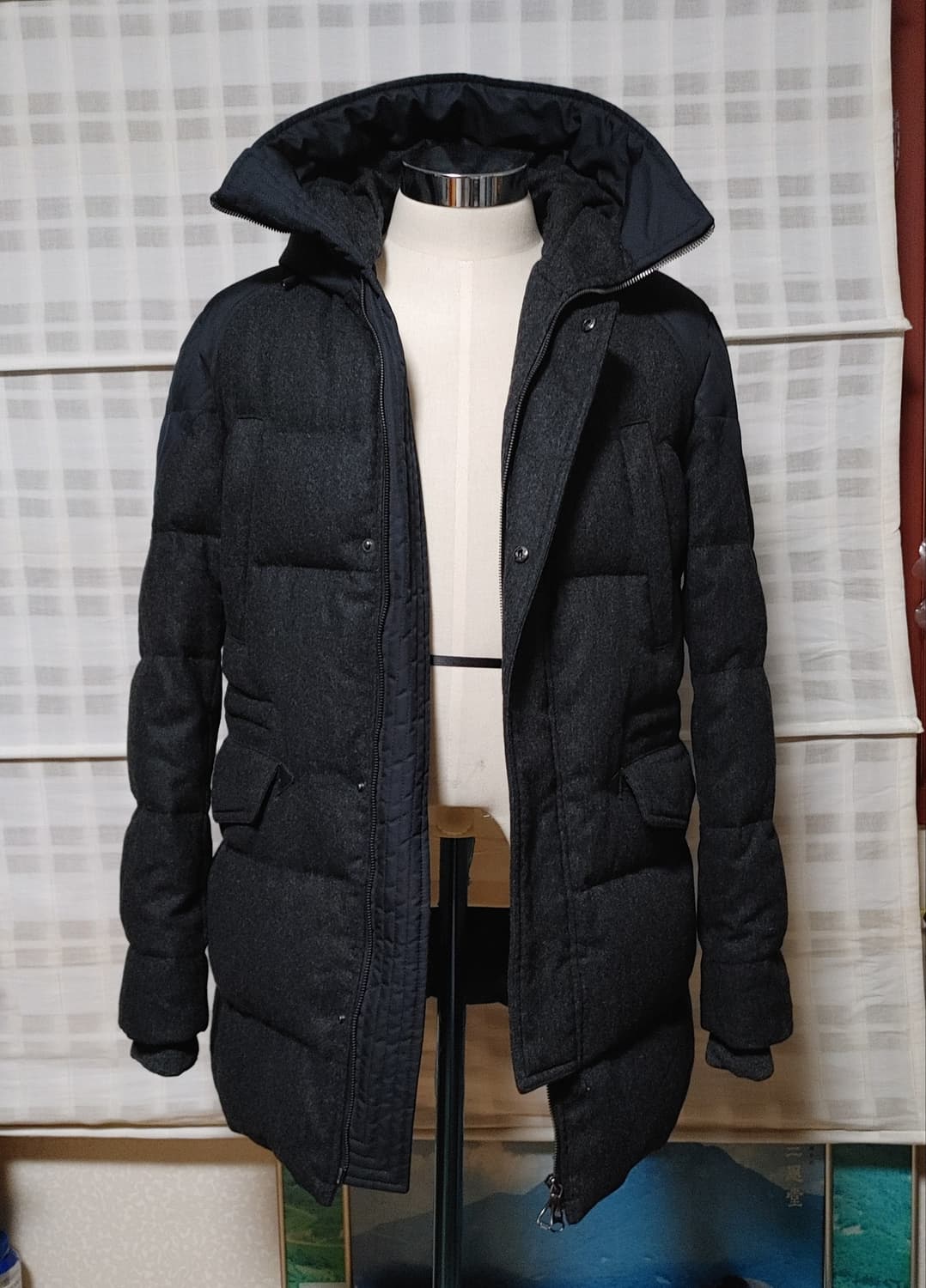 (구스다운) 솔리드옴므 패딩 점퍼 100 (슬림) 상품이미지3