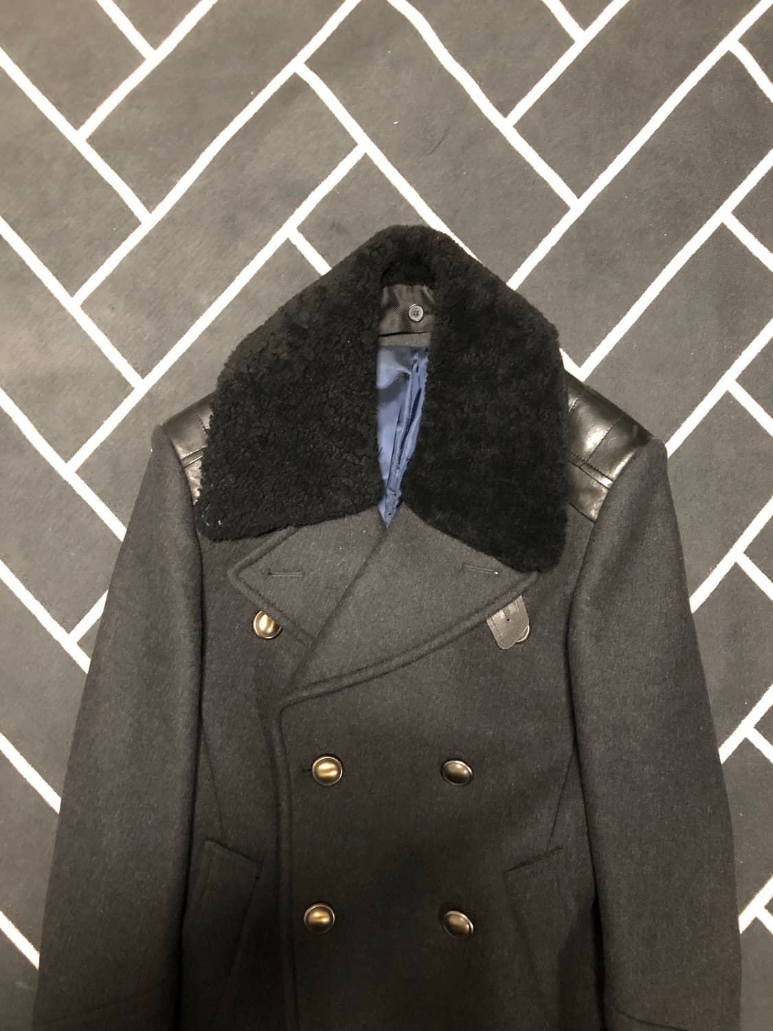 (새제품횡재가)티아이포맨 리얼양털 시어링 무스탕코트/몽클레어톰포드우영미 상품이미지5