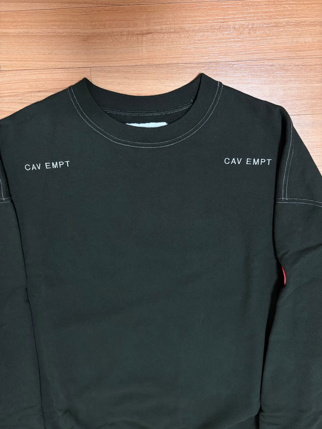 [XL] 카브엠트 솔리드 크루넥 #2 블랙  상품이미지4