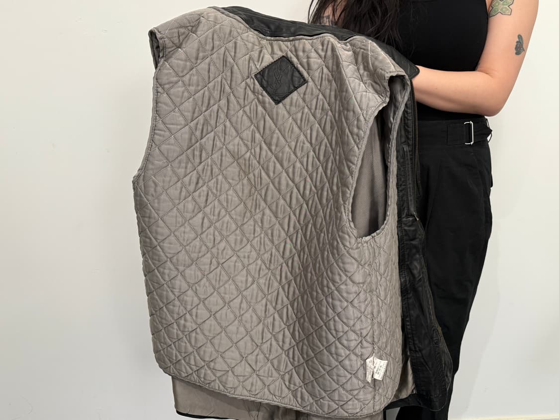 생로랑 블랙 가죽 자켓 95 상품이미지5