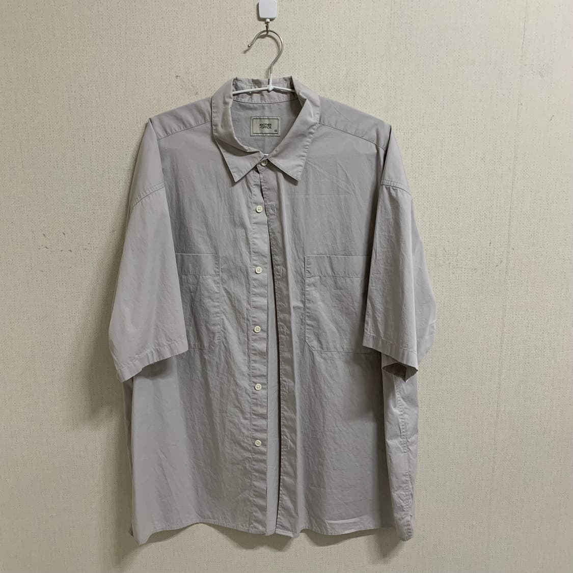 [2사이즈] 어나더오피스 라이터 셔츠 도브 그레이 상품이미지4