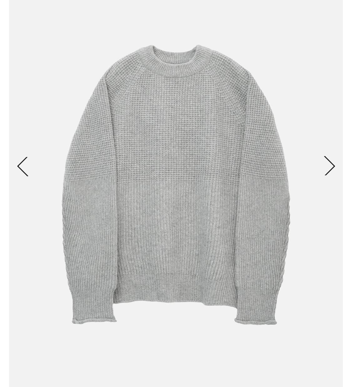 러프사이드 피셔맨 니트 그레이 2사이즈 판매합니다 상품이미지1