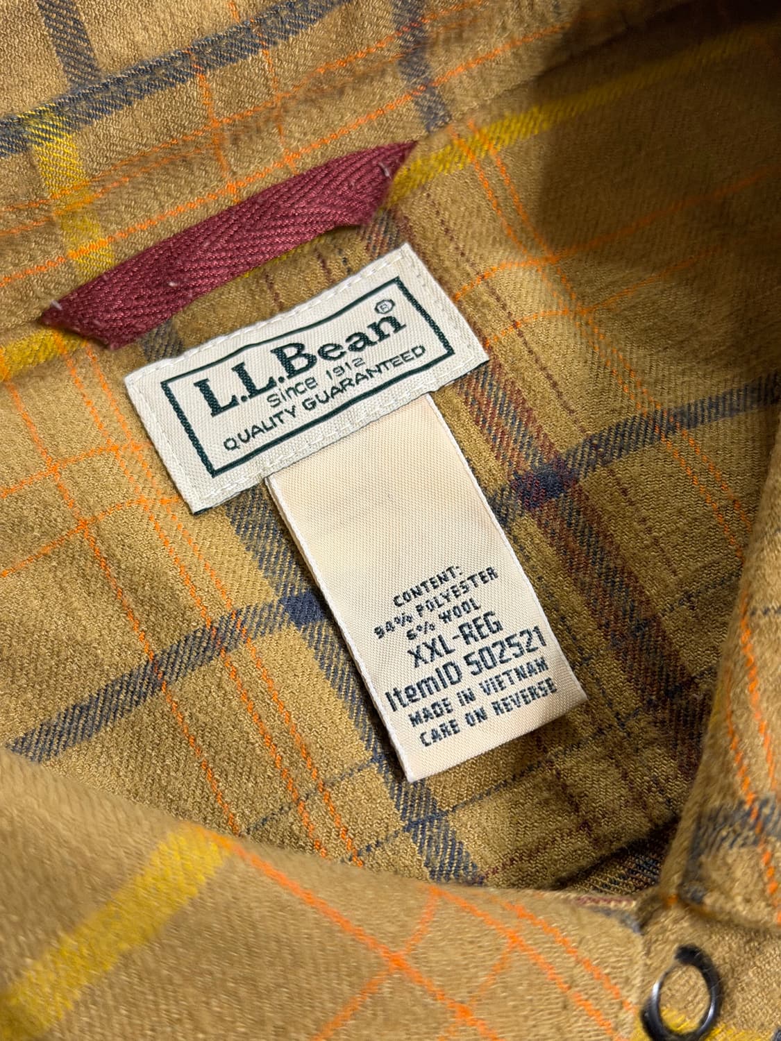 L.L.Bean 엘엘빈 스냅 버튼 플란넬 셔츠 상품이미지7