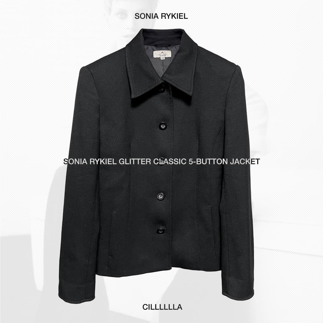 [66, M] 소니아 리키엘 글리터 클래식 5버튼 자켓 상품이미지1