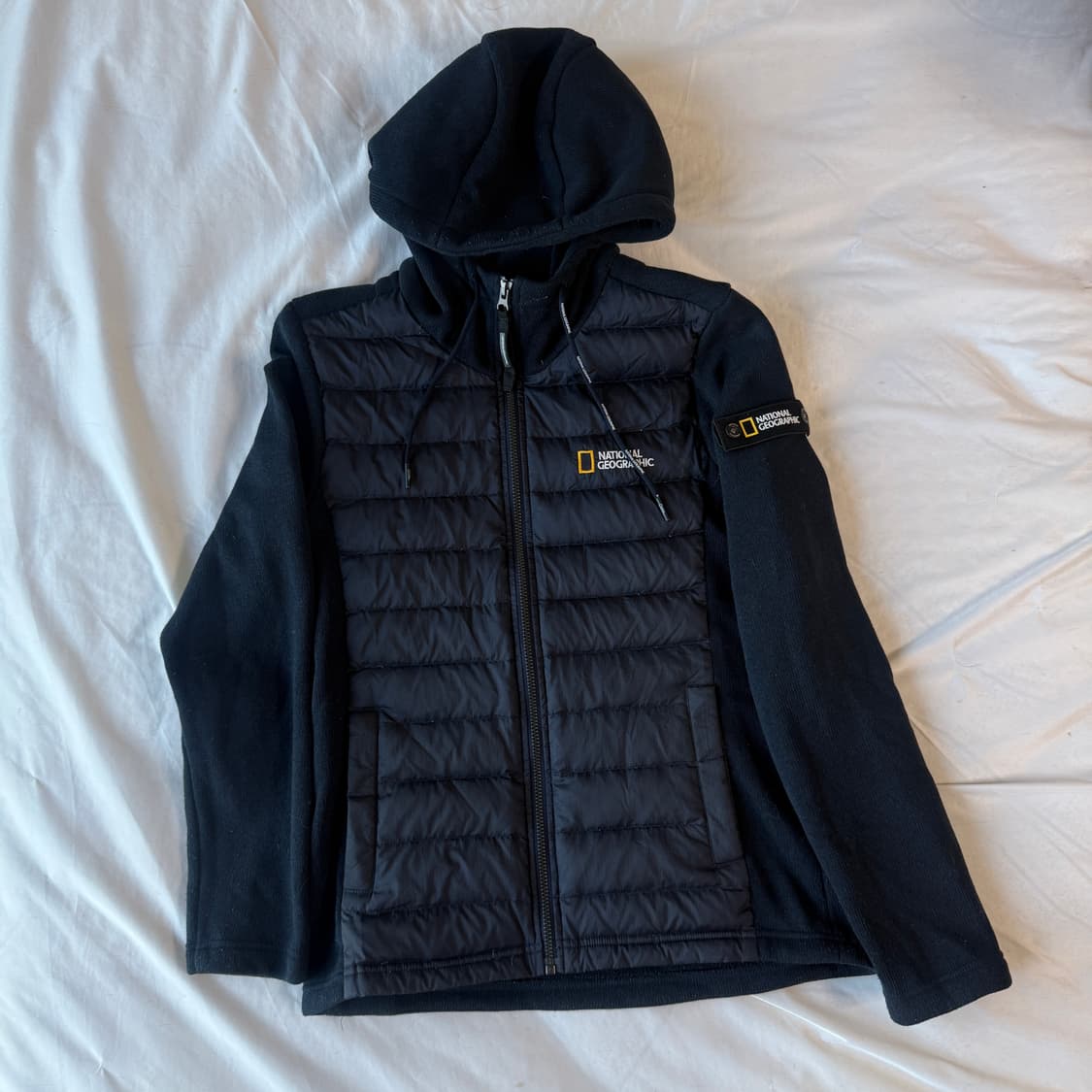 내셔널지오그래픽 러닝 경량패딩 후드 M 상품이미지1