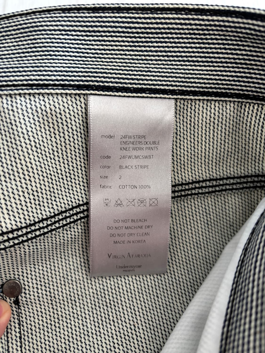 언더마이카 스트라이프 더블니 2사이즈 상품이미지3