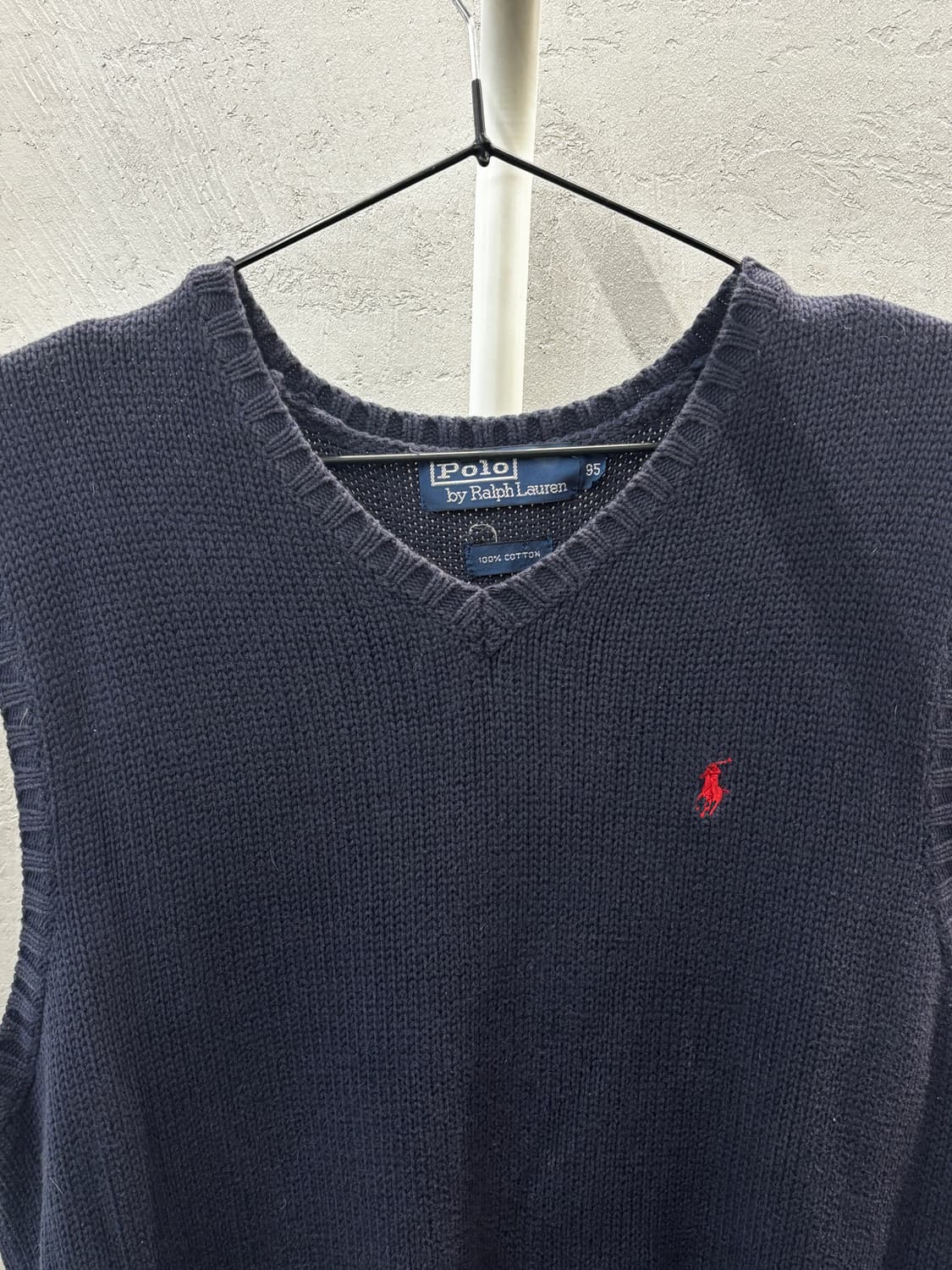 폴로 랄프로렌 니트 조끼 네이비 S 상품이미지3