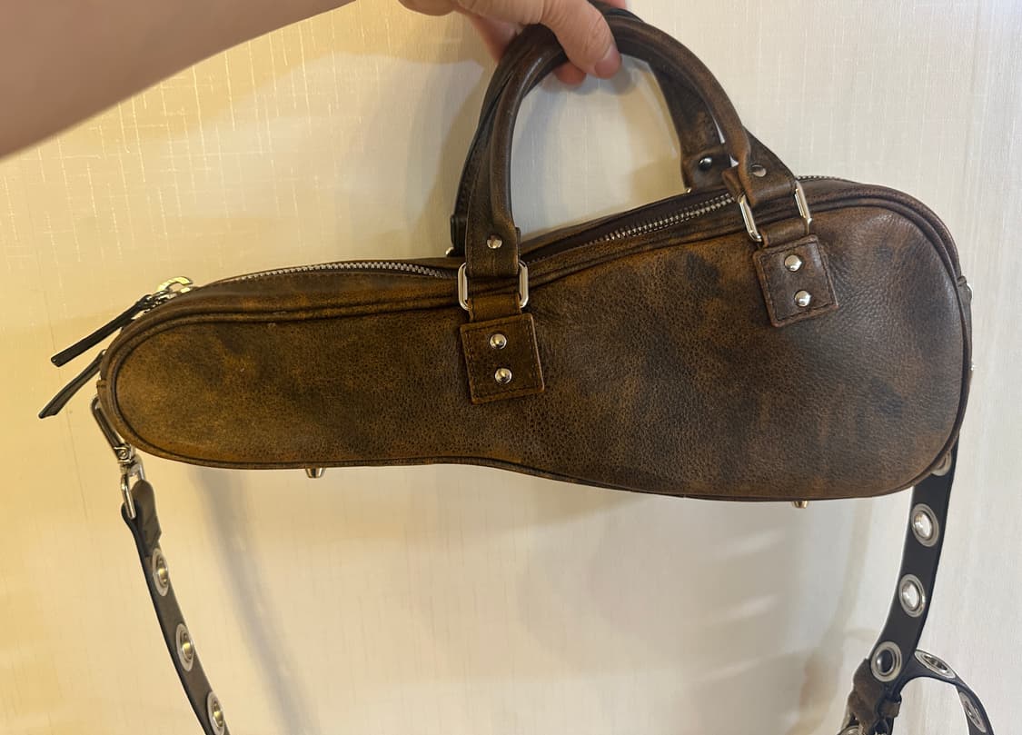 Vaquera 바퀘라 바이올린 숄더백 다크 브라운 상품이미지7