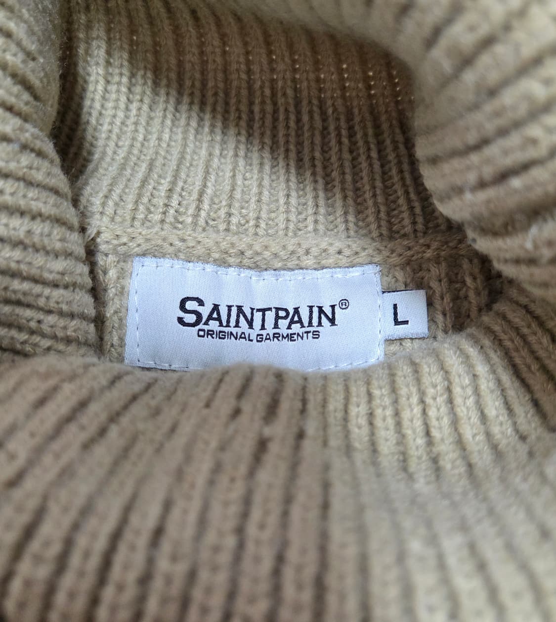 세인트페인 베이지 터틀넥 니트 상품이미지8