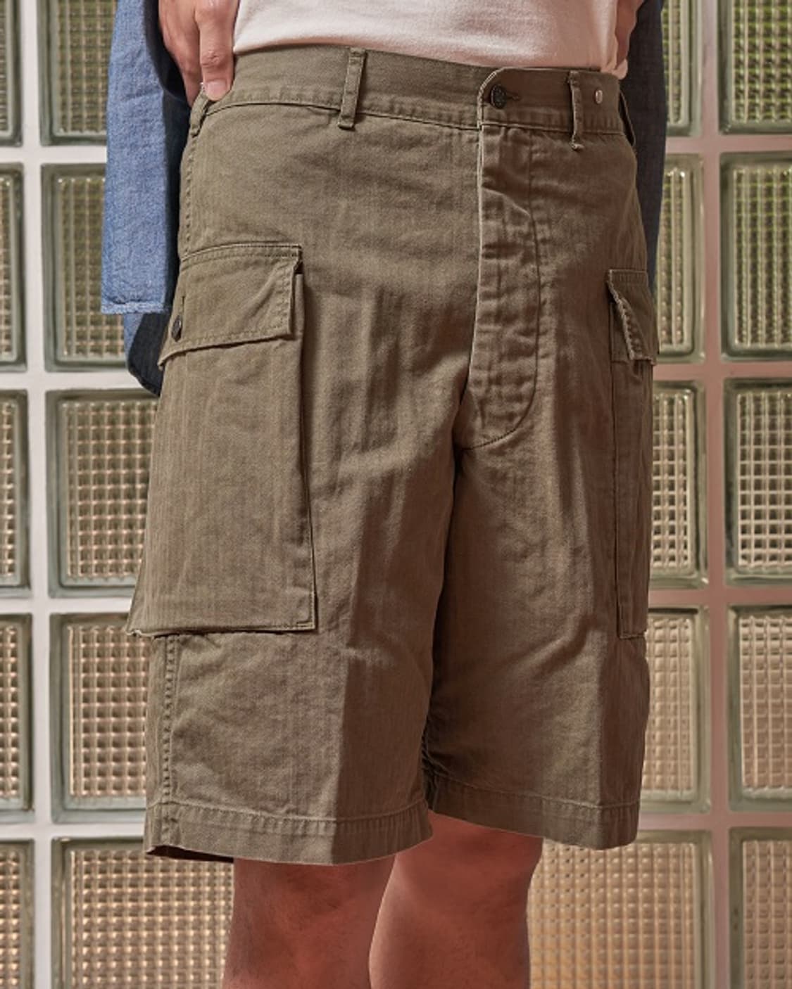 [3] 오어슬로우 US 아미 2포켓 카고 쇼츠 아미그린 orslow 상품이미지4